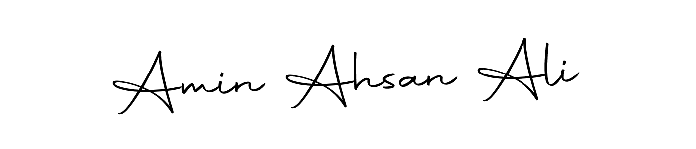 How to make Amin Ahsan Ali name signature. Use Autography-DOLnW style for creating short signs online. This is the latest handwritten sign. Amin Ahsan Ali signature style 10 images and pictures png