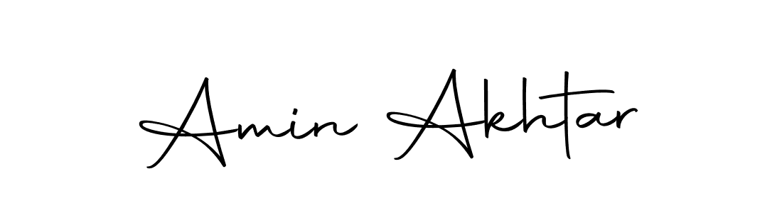 How to make Amin Akhtar name signature. Use Autography-DOLnW style for creating short signs online. This is the latest handwritten sign. Amin Akhtar signature style 10 images and pictures png