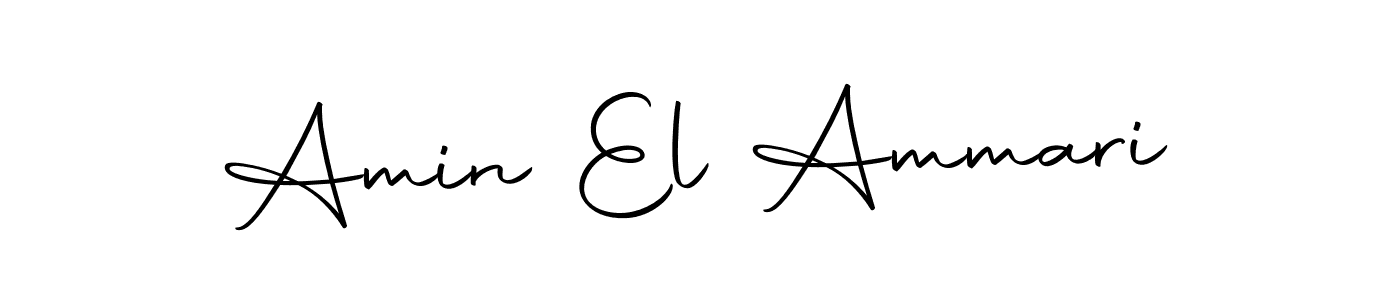 Amin El Ammari stylish signature style. Best Handwritten Sign (Autography-DOLnW) for my name. Handwritten Signature Collection Ideas for my name Amin El Ammari. Amin El Ammari signature style 10 images and pictures png