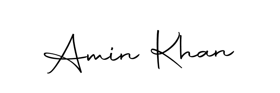 Design your own signature with our free online signature maker. With this signature software, you can create a handwritten (Autography-DOLnW) signature for name Amin Khan. Amin Khan signature style 10 images and pictures png