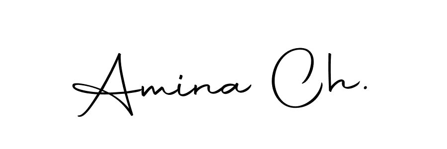 Create a beautiful signature design for name Amina Ch.. With this signature (Autography-DOLnW) fonts, you can make a handwritten signature for free. Amina Ch. signature style 10 images and pictures png