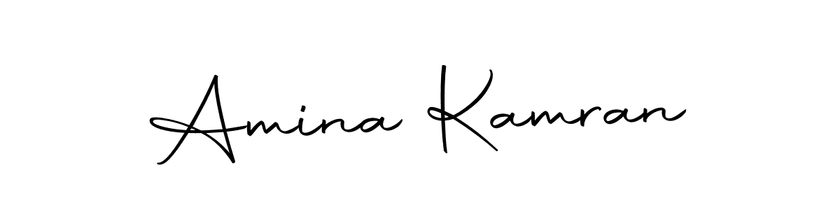 Create a beautiful signature design for name Amina Kamran. With this signature (Autography-DOLnW) fonts, you can make a handwritten signature for free. Amina Kamran signature style 10 images and pictures png