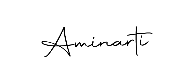 Design your own signature with our free online signature maker. With this signature software, you can create a handwritten (Autography-DOLnW) signature for name Aminarti. Aminarti signature style 10 images and pictures png