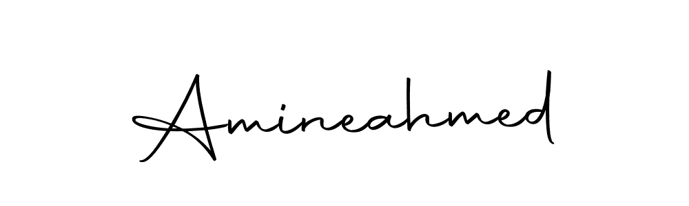 You should practise on your own different ways (Autography-DOLnW) to write your name (Amineahmed) in signature. don't let someone else do it for you. Amineahmed signature style 10 images and pictures png