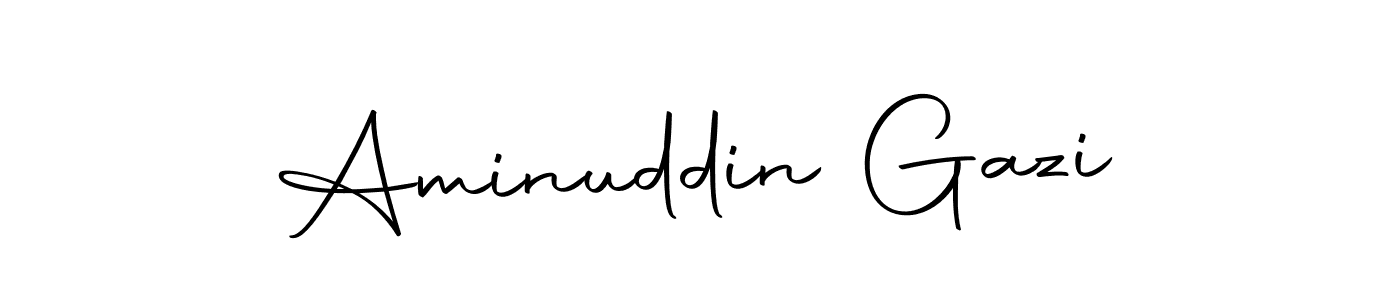 Use a signature maker to create a handwritten signature online. With this signature software, you can design (Autography-DOLnW) your own signature for name Aminuddin Gazi. Aminuddin Gazi signature style 10 images and pictures png