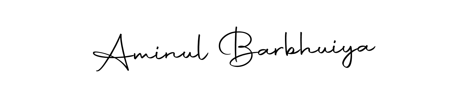 The best way (Autography-DOLnW) to make a short signature is to pick only two or three words in your name. The name Aminul Barbhuiya include a total of six letters. For converting this name. Aminul Barbhuiya signature style 10 images and pictures png