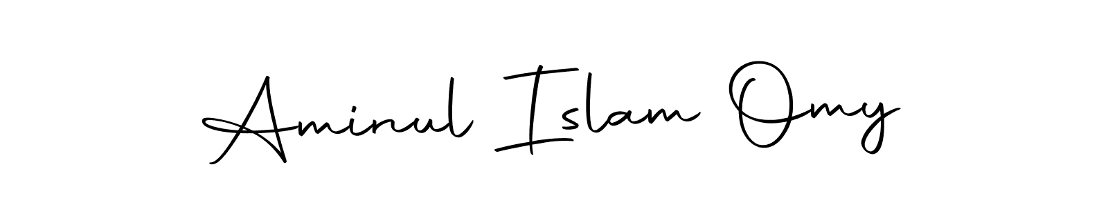 How to make Aminul Islam Omy name signature. Use Autography-DOLnW style for creating short signs online. This is the latest handwritten sign. Aminul Islam Omy signature style 10 images and pictures png