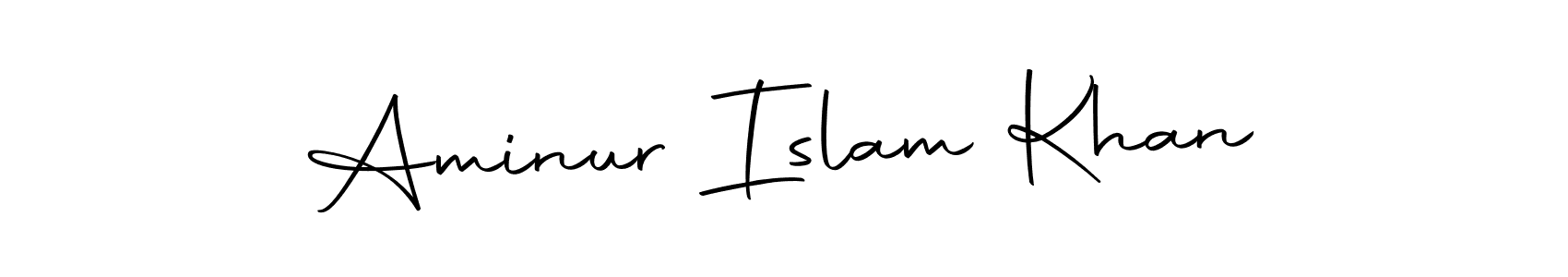 The best way (Autography-DOLnW) to make a short signature is to pick only two or three words in your name. The name Aminur Islam Khan include a total of six letters. For converting this name. Aminur Islam Khan signature style 10 images and pictures png