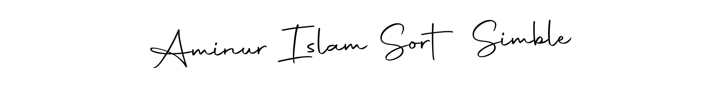 How to make Aminur Islam Sort Simble name signature. Use Autography-DOLnW style for creating short signs online. This is the latest handwritten sign. Aminur Islam Sort Simble signature style 10 images and pictures png