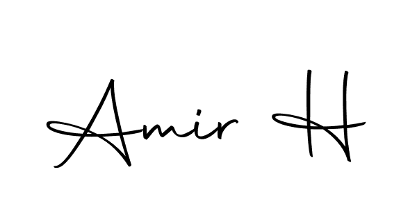 Design your own signature with our free online signature maker. With this signature software, you can create a handwritten (Autography-DOLnW) signature for name Amir H. Amir H signature style 10 images and pictures png