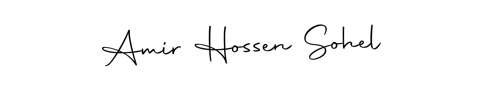 The best way (Autography-DOLnW) to make a short signature is to pick only two or three words in your name. The name Amir Hossen Sohel include a total of six letters. For converting this name. Amir Hossen Sohel signature style 10 images and pictures png