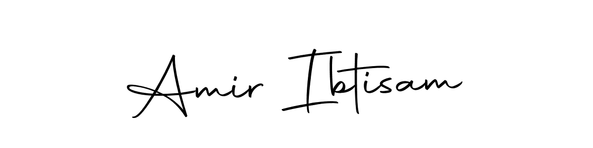 How to make Amir Ibtisam name signature. Use Autography-DOLnW style for creating short signs online. This is the latest handwritten sign. Amir Ibtisam signature style 10 images and pictures png