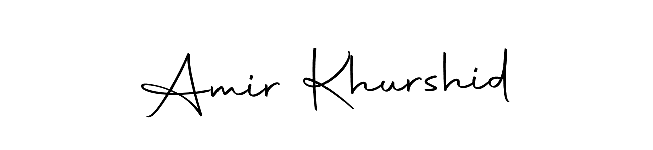 Use a signature maker to create a handwritten signature online. With this signature software, you can design (Autography-DOLnW) your own signature for name Amir Khurshid. Amir Khurshid signature style 10 images and pictures png