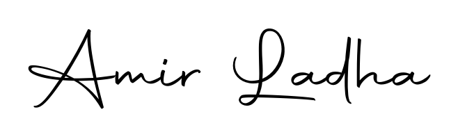 Discover how Amir Ladha looks in an executive cursive font (Autography-DOLnW). Perfect for legal documents, invoices, and certificates. Amir Ladha signature style 10 images and pictures png