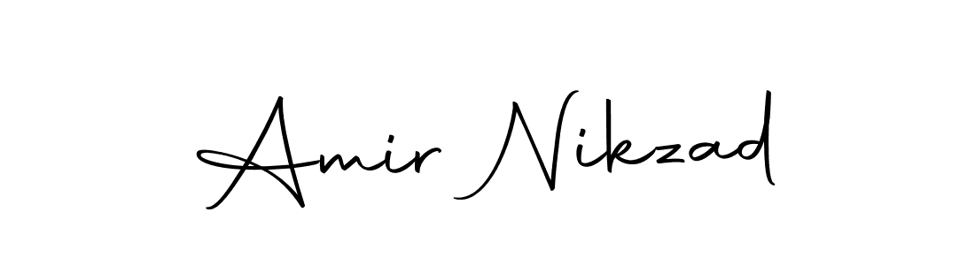 You should practise on your own different ways (Autography-DOLnW) to write your name (Amir Nikzad) in signature. don't let someone else do it for you. Amir Nikzad signature style 10 images and pictures png