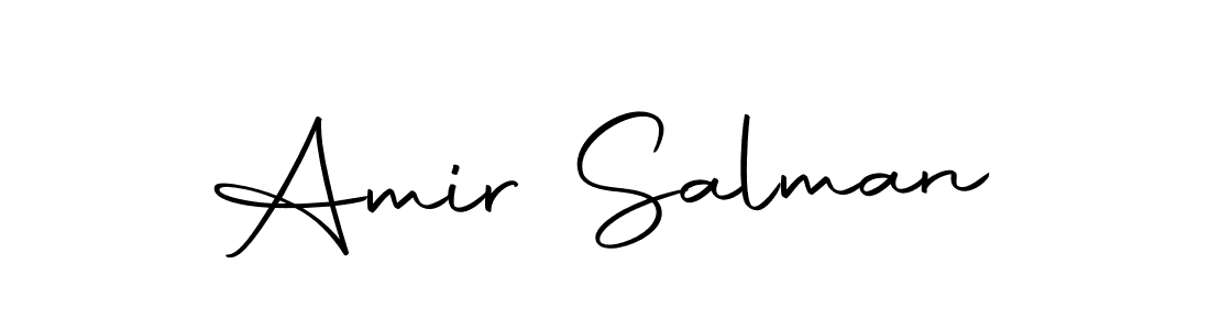 Create a beautiful signature design for name Amir Salman. With this signature (Autography-DOLnW) fonts, you can make a handwritten signature for free. Amir Salman signature style 10 images and pictures png