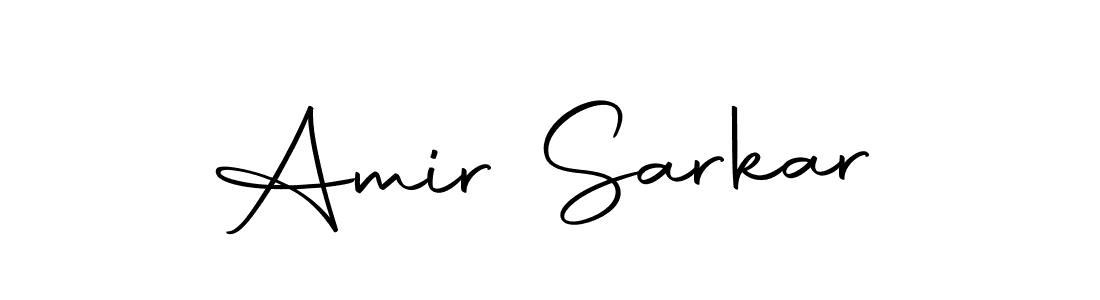 How to make Amir Sarkar name signature. Use Autography-DOLnW style for creating short signs online. This is the latest handwritten sign. Amir Sarkar signature style 10 images and pictures png