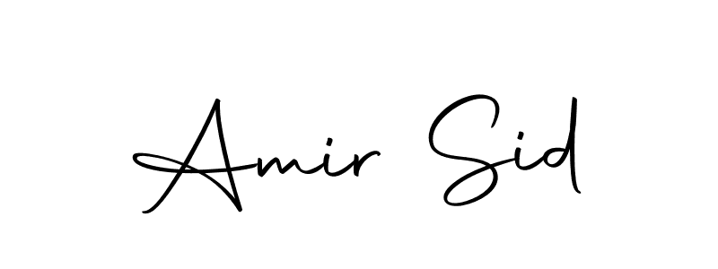 How to make Amir Sid name signature. Use Autography-DOLnW style for creating short signs online. This is the latest handwritten sign. Amir Sid signature style 10 images and pictures png