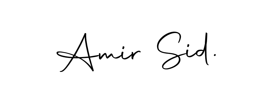 Design your own signature with our free online signature maker. With this signature software, you can create a handwritten (Autography-DOLnW) signature for name Amir Sid.. Amir Sid. signature style 10 images and pictures png