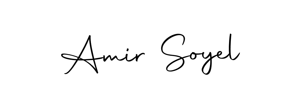 How to make Amir Soyel name signature. Use Autography-DOLnW style for creating short signs online. This is the latest handwritten sign. Amir Soyel signature style 10 images and pictures png