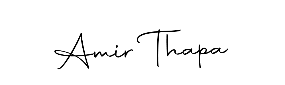 You can use this online signature creator to create a handwritten signature for the name Amir Thapa. This is the best online autograph maker. Amir Thapa signature style 10 images and pictures png