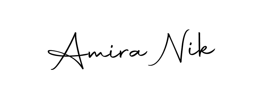 You can use this online signature creator to create a handwritten signature for the name Amira Nik. This is the best online autograph maker. Amira Nik signature style 10 images and pictures png