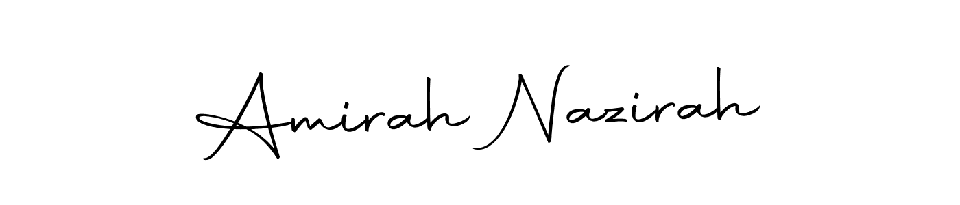 You can use this online signature creator to create a handwritten signature for the name Amirah Nazirah. This is the best online autograph maker. Amirah Nazirah signature style 10 images and pictures png