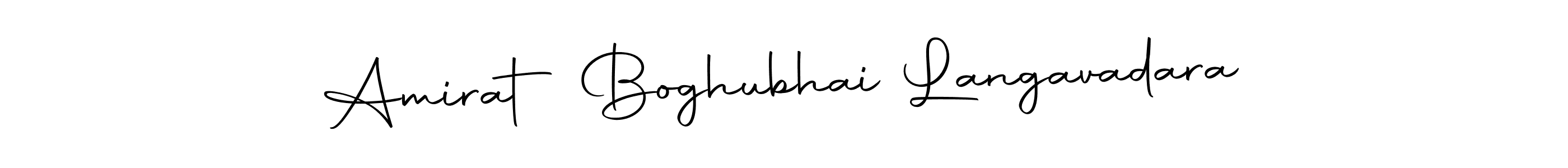 How to make Amirat Boghubhai Langavadara signature? Autography-DOLnW is a professional autograph style. Create handwritten signature for Amirat Boghubhai Langavadara name. Amirat Boghubhai Langavadara signature style 10 images and pictures png