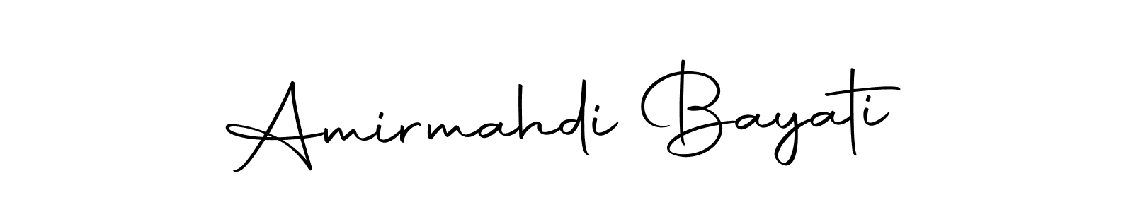 How to make Amirmahdi Bayati signature? Autography-DOLnW is a professional autograph style. Create handwritten signature for Amirmahdi Bayati name. Amirmahdi Bayati signature style 10 images and pictures png
