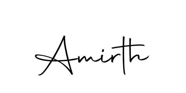 Make a beautiful signature design for name Amirth. Use this online signature maker to create a handwritten signature for free. Amirth signature style 10 images and pictures png