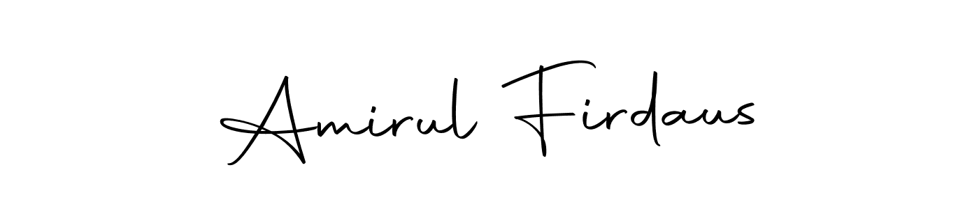 It looks lik you need a new signature style for name Amirul Firdaus. Design unique handwritten (Autography-DOLnW) signature with our free signature maker in just a few clicks. Amirul Firdaus signature style 10 images and pictures png