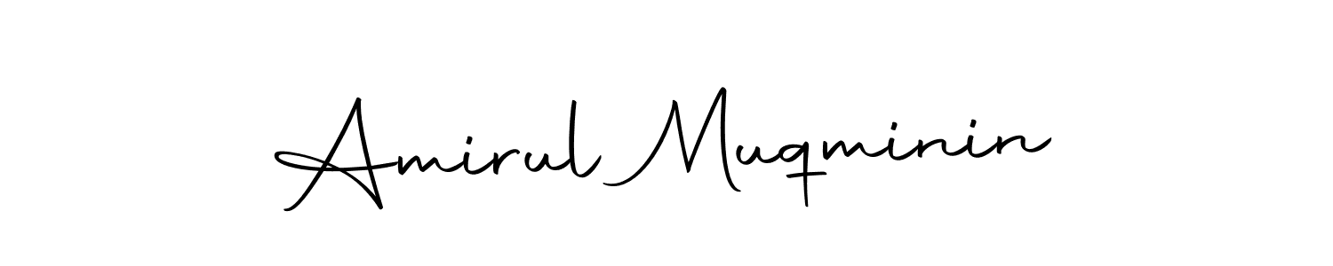 Make a beautiful signature design for name Amirul Muqminin. With this signature (Autography-DOLnW) style, you can create a handwritten signature for free. Amirul Muqminin signature style 10 images and pictures png