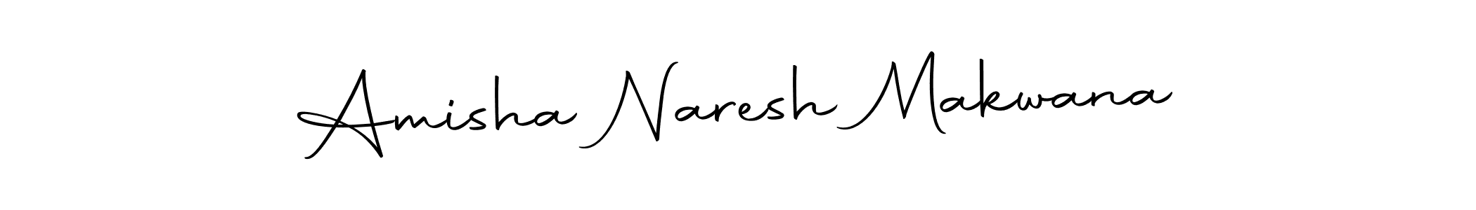 Also we have Amisha Naresh Makwana name is the best signature style. Create professional handwritten signature collection using Autography-DOLnW autograph style. Amisha Naresh Makwana signature style 10 images and pictures png