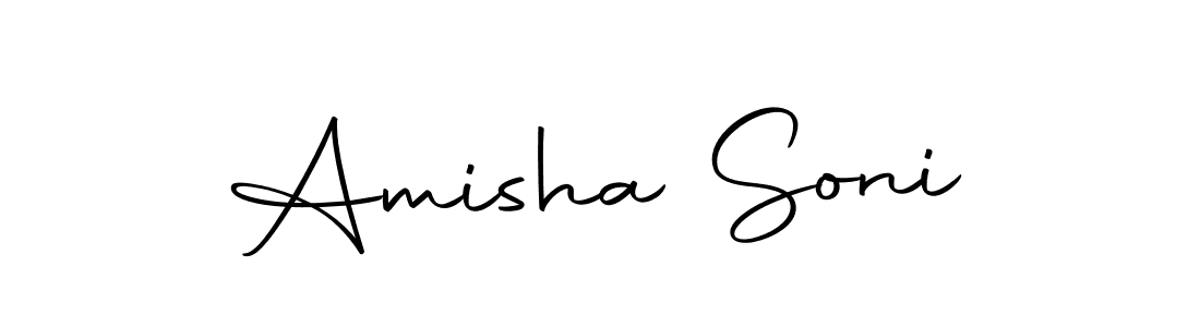 Make a beautiful signature design for name Amisha Soni. With this signature (Autography-DOLnW) style, you can create a handwritten signature for free. Amisha Soni signature style 10 images and pictures png