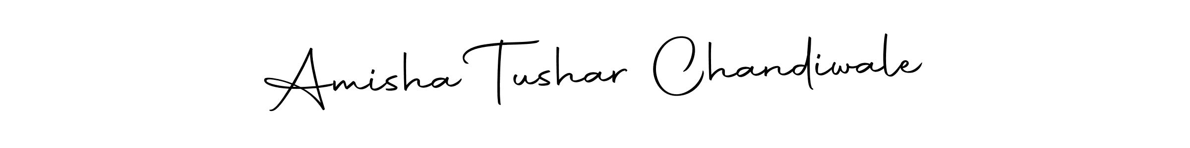 You can use this online signature creator to create a handwritten signature for the name Amisha Tushar Chandiwale. This is the best online autograph maker. Amisha Tushar Chandiwale signature style 10 images and pictures png