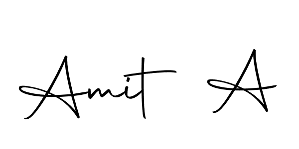 How to make Amit A name signature. Use Autography-DOLnW style for creating short signs online. This is the latest handwritten sign. Amit A signature style 10 images and pictures png