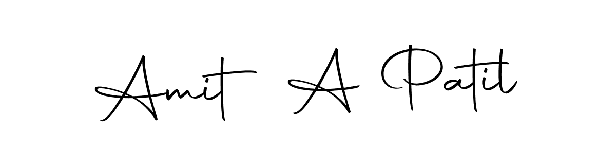 Use a signature maker to create a handwritten signature online. With this signature software, you can design (Autography-DOLnW) your own signature for name Amit A Patil. Amit A Patil signature style 10 images and pictures png