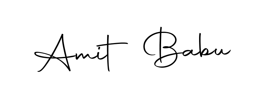 How to make Amit Babu name signature. Use Autography-DOLnW style for creating short signs online. This is the latest handwritten sign. Amit Babu signature style 10 images and pictures png