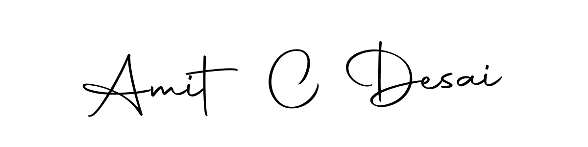 How to make Amit C Desai name signature. Use Autography-DOLnW style for creating short signs online. This is the latest handwritten sign. Amit C Desai signature style 10 images and pictures png