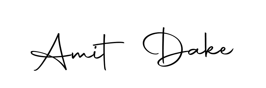 The best way (Autography-DOLnW) to make a short signature is to pick only two or three words in your name. The name Amit Dake include a total of six letters. For converting this name. Amit Dake signature style 10 images and pictures png