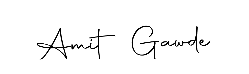 How to make Amit Gawde name signature. Use Autography-DOLnW style for creating short signs online. This is the latest handwritten sign. Amit Gawde signature style 10 images and pictures png