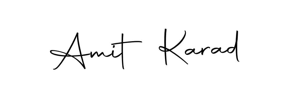 Also we have Amit Karad name is the best signature style. Create professional handwritten signature collection using Autography-DOLnW autograph style. Amit Karad signature style 10 images and pictures png