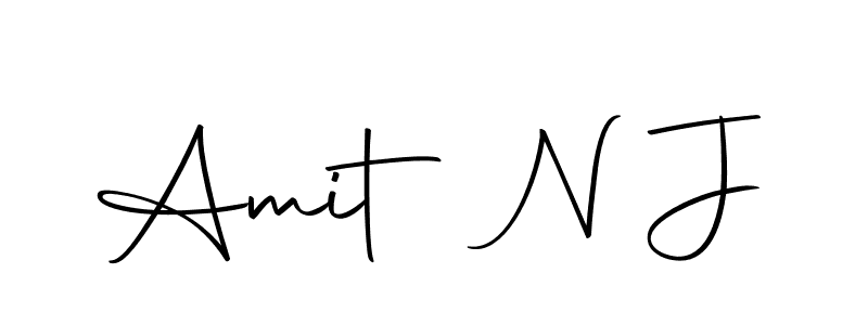 if you are searching for the best signature style for your name Amit N J. so please give up your signature search. here we have designed multiple signature styles  using Autography-DOLnW. Amit N J signature style 10 images and pictures png