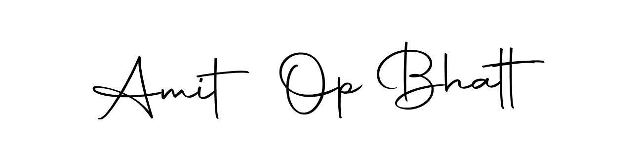 Create a beautiful signature design for name Amit Op Bhatt. With this signature (Autography-DOLnW) fonts, you can make a handwritten signature for free. Amit Op Bhatt signature style 10 images and pictures png