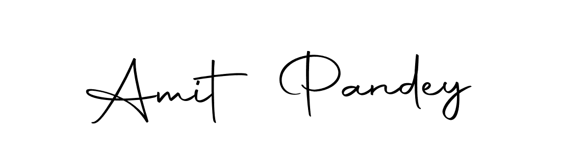 How to make Amit Pandey name signature. Use Autography-DOLnW style for creating short signs online. This is the latest handwritten sign. Amit Pandey signature style 10 images and pictures png