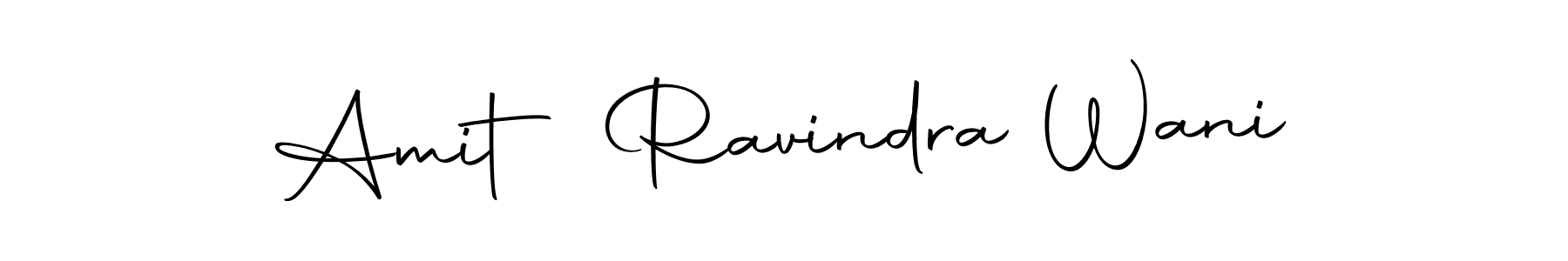 How to make Amit Ravindra Wani name signature. Use Autography-DOLnW style for creating short signs online. This is the latest handwritten sign. Amit Ravindra Wani signature style 10 images and pictures png