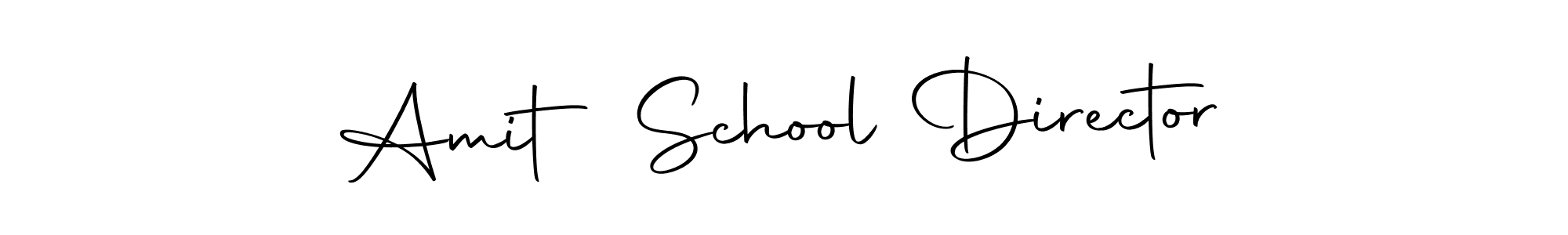 How to make Amit School Director name signature. Use Autography-DOLnW style for creating short signs online. This is the latest handwritten sign. Amit School Director signature style 10 images and pictures png