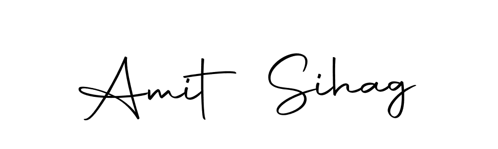 How to make Amit Sihag name signature. Use Autography-DOLnW style for creating short signs online. This is the latest handwritten sign. Amit Sihag signature style 10 images and pictures png