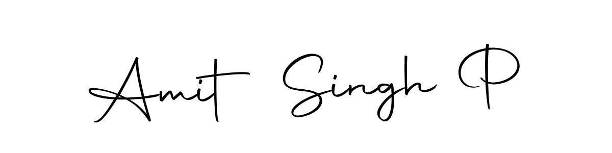 Design your own signature with our free online signature maker. With this signature software, you can create a handwritten (Autography-DOLnW) signature for name Amit Singh P. Amit Singh P signature style 10 images and pictures png