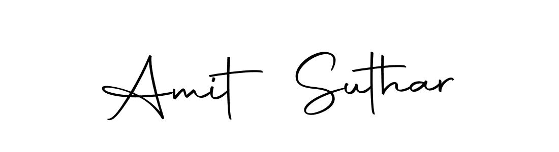 Make a beautiful signature design for name Amit Suthar. Use this online signature maker to create a handwritten signature for free. Amit Suthar signature style 10 images and pictures png